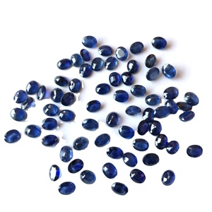 5x4mm ovale naturel bleu saphir pierres précieuses en vrac saphir à facettes pierre naturelle pour la fabrication de bijoux Vivaaz gemmes en gros IGI - Product Image 1