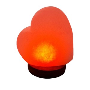 Sian Enterprises' Best Decoration Himalayan Light Pink Heart-Shaped Crystal Salt Lamp Raw Feng Shui Style Carved Model Love Gift - Product Image 3