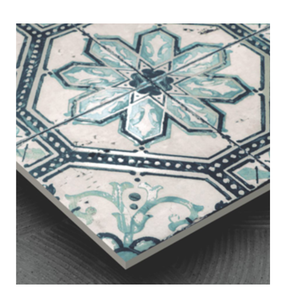 Carreaux muraux en céramique de style arabe pour salle de bain, motif floral, carreaux modernes en ciment pour extérieur - Product Image 1