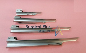 Set de Laringoscopio de Fibra Óptica con 5 Hojas Miller y 4 Hojas Macintosh, Hojas de Acero Inoxidable para Anestesia y ORL, Fibra Óptica Quirúrgica - Product Image 6