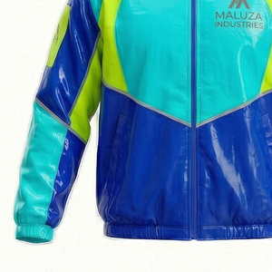 Bulk Unisex Hooded Waterproof Coated Streetwear Winter Jacket Custom Branding Europe America Fashion Windbreaker - Product Image 2