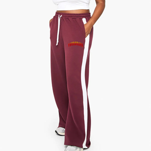 Pantalon de survêtement ample et respirant pour femme, coupe droite, taille élastique en dentelle, idéal pour l'entraînement – Grande demande - Product Image 1