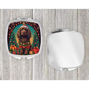 Boykin Spaniel Christmas Compact Travel <b>Makeup</b> <b>Mirror</b> Portable Folding Handheld Design Christmas Gift <b>for</b> Women and Girls - Product Image 4