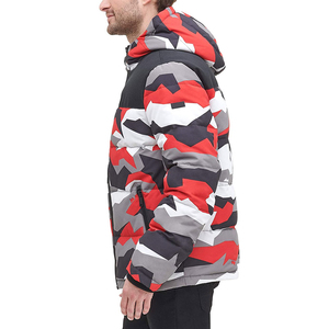 Veste matelassée pour homme de haute qualité pour l'extérieur, taille plus, hiver, avec capuche, couleur unie, fabriquée en tissu doux et résistant - Product Image 2