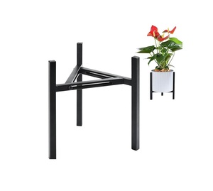 OEM Manufacturer Small Compact Iron Planter Stand Suitable For Tabletop Use Indoor Decoration And Small Plant Display Solutions - Product Image 1