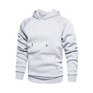 Jersey con capucha informal para hombre al por mayor, suéteres en blanco con cordón, Sudadera con capucha y cremallera de peso pesado - Product Image 4