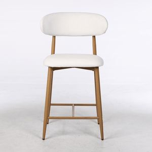 Set di 2 Sgabelli da Bar Moderni Alti con Seduta Imbottita e Gambe in Metallo per Isola Cucina e Sala da Pranzo - Product Image 4