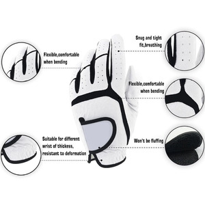 Latest Design Camouflage Breathable Non-Slip Hook Loop Closure Genuine Leather Golf <b>Gloves</b> for Cycling Sports - Product Image 4