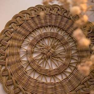 Handwoven Rattan Charger <b>Plate</b> Natural Table Placemat for Wedding Event Hotel Restaurant Table Setting Vietnam Manufacturer - Product Image 4