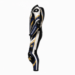 Combinaisons de moto pour hommes élégantes, grande taille, coupe-vent, deux pièces, vestes et pantalons, cuir véritable de haute qualité, couleur personnalisée - Product Image 3