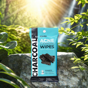 Toallitas húmedas de limpieza facial suaves y eficaces de carbón de bambú de primera calidad para prevenir el acné - Product Image 2