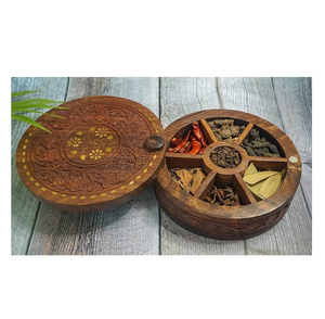 Wooden Spice <b>Box</b> Solid Wood Seasoning <b>Box</b> Pepper <b>Box</b> Kitchen Seasoning <b>Herb</b> And Spice Organizer <b>Box</b> - Product Image 6