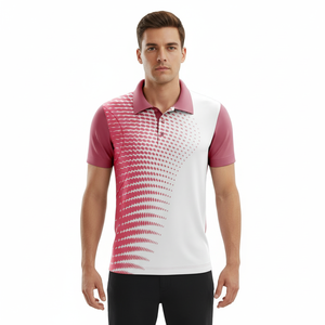 Polo tricoté à manches courtes pour homme, style décontracté d'été, couleur tendance, streetwear, design personnalisé, fermeture éclair - Product Image 5
