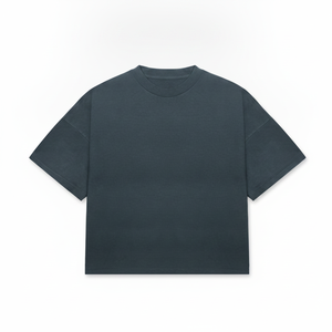 เสื้อยืดคอกลมแขนสั้นทรงปกติสำหรับผู้ชาย สีพื้น ผ้าเจอร์ซีย์ถักเนื้อผ้าฝ้าย สวมใส่สบาย - Product Image 1