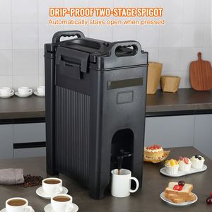 Dispenser per Bevande Isolato da 5 Galloni, in LDPE per Alimenti, per Bevande Calde/Fredde, Termico, Raffreddatore in Vetro da 0,9 Litri, Capacità 8L - Product Image 2