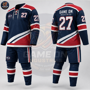 OEM ODM Service Durable Best Custom Sublimated Team Wear Breathable Athletic Apparel OEM ODM Service Ice Hockey Uniform Set - Product Image 2