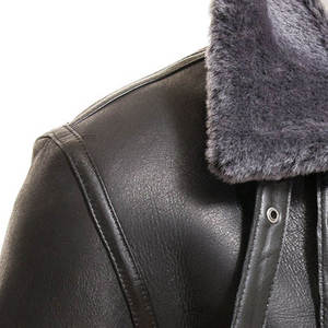 Custom Logo Sheepskin <b>Leather</b> Fashion <b>Jacket</b> Oem Odm Supplier Luxury Outerwear With Modern Style - Product Image 2