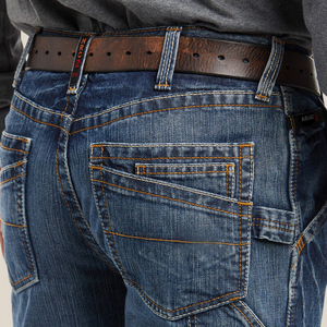 กางเกงยีนส์ช่างสำหรับผู้ชายแบบ Heavy Duty ทรงหลวม ขากว้าง ผ้าเดนิม พร้อมกระเป๋าใส่เครื่องมือหลายช่อง ทนทานและระบายอากาศได้ดี - Product Image 4