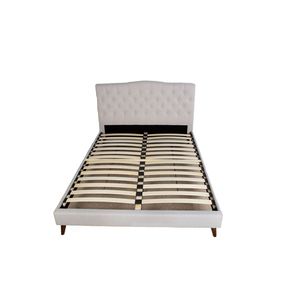 Letto Imbottito King Size con 2 Comodini, Elegante Set di Mobili Imbottiti - Product Image 4