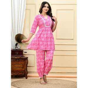 Traje Salwar de Algodón AARTI FASHION para Mujer, Ropa Casual Diaria, Blusa de Manga Tres Cuartos para Primavera/Verano - Product Image 2