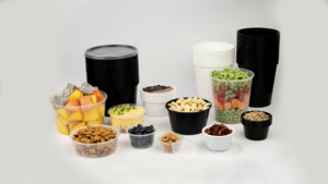 Fabricante líder de envases redondos transparentes de plástico PP negro para comida para llevar, para restaurantes de cocina en la nube, salsa de curry, biryani - Product Image 6