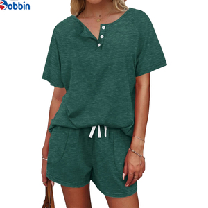 Conjuntos Deportivos Cortos de Verano Estilo Hip Hop, Súper Suaves para Mujer, Conjunto de 2 Piezas, 100% Algodón, Transpirables, de Secado Rápido, Ecológicos, de Manga Corta - Product Image 4