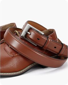 Cinturones de Cuero Genuino para Hombre, Formales y Casuales, de Alta Calidad, con Hebilla de Aleación, para Jeans y Vestidos, con Logotipo Personalizado, Venta al Por Mayor 2026 - Product Image 1