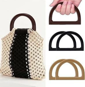 Poignées de sac à main en résine faites à la main, 1 paire, pour la fabrication de sacs fourre-tout écologiques, fournitures les plus vendues en Inde - Product Image 6