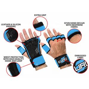 Guantes de Neopreno Transpirables de Medio Dedo para Levantamiento de Pesas, Diseñados para Entrenamiento con Pesas, Mayor Control de Agarre - Product Image 6