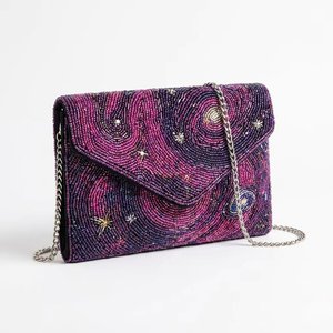 Bolsos de mano de moda bohemia al por mayor con cuentas hechos a mano para mujer, carteras de boda, bolsos cruzados para fiesta nupcial con correa única y gancho - Product Image 2