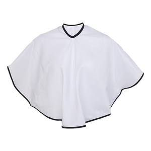 Tablier de Coiffure Professionnel Blanc en Polyester Résistant à l'Eau pour Salon de Coiffure, Coupe de Cheveux, Coloration et Coiffage, Réutilisable et Ajustable - Product Image 3