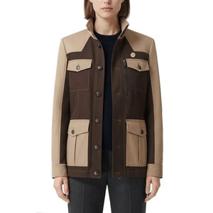 Casual <b>Women</b> <b>Utility</b> <b>Jacket</b> Simple Collar Zip Opening Front Pockets Soft Layer For Outdoor Activities Travel And Daily Use - Product Image 1