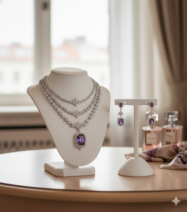 ชุดสร้อยคอและต่างหูเจ้าสาวเซเลสเต คราวน์ - Product Image 5