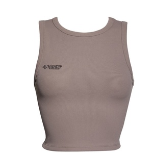 Camisetas sin mangas de yoga deportivas sin costuras para mujer de la mejor calidad, personalizadas más modernas con cuello redondo, función de secado rápido - Product Image 5