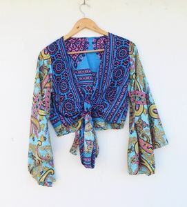 มาใหม่ล่าสุดแขนกระดิ่งผูกด้านบนฟลีทวูดแมคสตีฟ Nicks ฤดูร้อนพืชฮิปปี้ยอดนิยมสําหรับผู้หญิง - Product Image 4