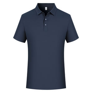 Custom Breathable Men's Nylon Spandex Fabric Short Sleeve <b>Shirts</b> Knitted <b>T</b>-<b>Shirt</b> Golf Uniform <b>Shirts</b> with <b>Collar</b> - Product Image 4