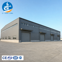 Bâtiment industriel en structure d'acier préfabriqué, atelier sur mesure pour usine de fabrication, certifié ISO