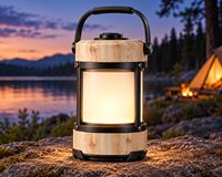Film hydrographique à grain de bois naturel pour enceintes Bluetooth et lanternes de camping personnalisées