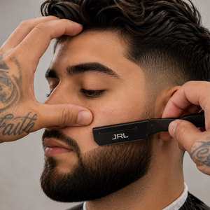 Rasoir pliant professionnel à lame mobile, manche en plastique, acier inoxydable, outil de rasage pour barbier, pour la vente en gros - Product Image 6