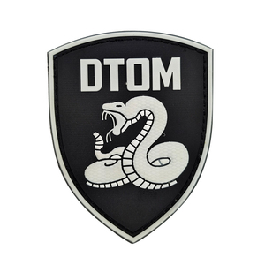 Custom Design Eco-friendly Rubber PVC Logo Patches <b>Hook</b> & Loop Soft 3D Embossed for Garment Use Wholesale - Product Image 4