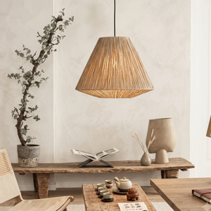 Cubierta de luz colgante decorativa de pantalla de ratán hecha a mano sostenible venta al por mayor duradera ligera de Vietnam - Product Image 3