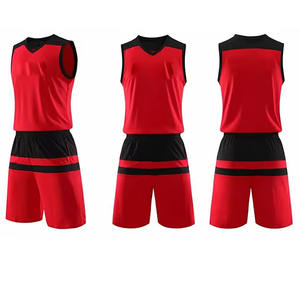 Conjunto de Uniforme de Baloncesto Personalizado, Transpirable, Corte Regular, Color y Talla Personalizables, Sin Mangas, Cuello en V, Uniforme para Partidos de Verano - Product Image 1