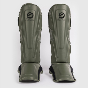 Protège-tibias de boxe en PU légers et confortables pour hommes avec protection complète – Prix usine de gros - Product Image 1