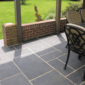 Losas de Pavimento de Piedra Caliza Negra GROCON |   Baldosas de Piedra Natural para Patio y Jardín |   Acabado dividido |   Diseño Moderno |   Cortado a Medida | - Product Image 5