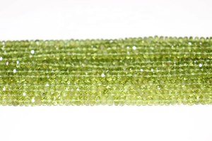 AAA + Qualité Turquoise Péridot Facettes Rondelle Perles 5-6mm Pierre Naturelle En Gros - Product Image 3