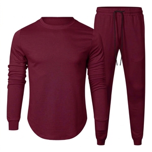 Conjunto Deportivo Azul para Hombre al por Mayor, Sudadera de Manga Larga, Pantalones Jogger, Ropa Deportiva Informal, Traje de Dos Piezas para Entrenamiento Atlético - Product Image 4