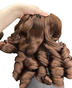 Extensions de cheveux vierges en vrac, prix de gros, trame de cheveux bouclés à la vapeur, disponibles en plusieurs couleurs, 100% cheveux humains vietnamiens - Product Image 5