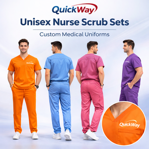 Unisex Medical <b>Scrubs</b> Set Reversible <b>Scrub</b> <b>Top</b> Pants Stretch Jogger Workwear Healthcare Professionals Cotton Blends Solf - Product Image 6