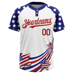 Camiseta de Béisbol Unisex Personalizada, Transpirable, Ligera, 100% Poliéster, Talla Grande, Secado Rápido, Antibacteriana, Ropa Deportiva Corta - Product Image 2