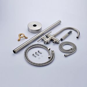 Rubinetto Monocomando per Vasca da Bagno Freestanding e Doccetta a Mano, Montaggio a Pavimento (Nero Spazzolato) - Product Image 3